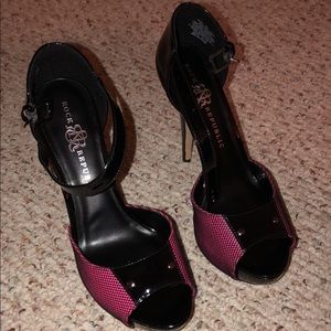 Pink & Black Heels